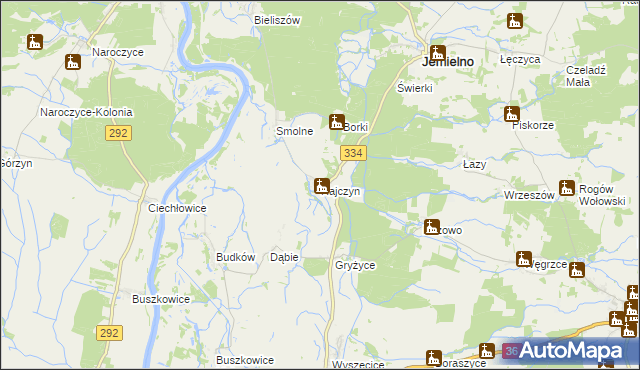 mapa Rajczyn, Rajczyn na mapie Targeo