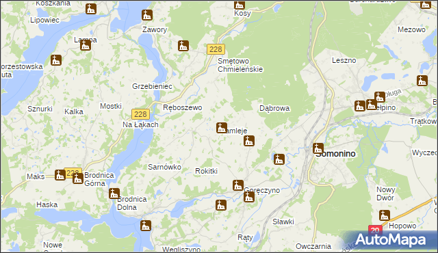 mapa Ramleje, Ramleje na mapie Targeo