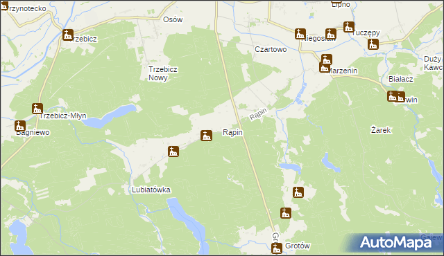 mapa Rąpin, Rąpin na mapie Targeo