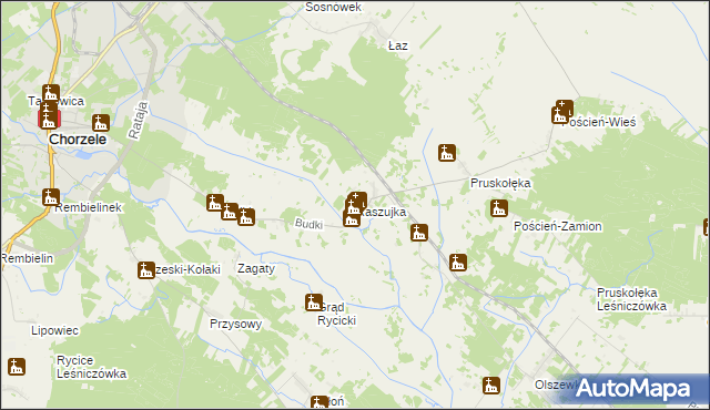 mapa Raszujka, Raszujka na mapie Targeo