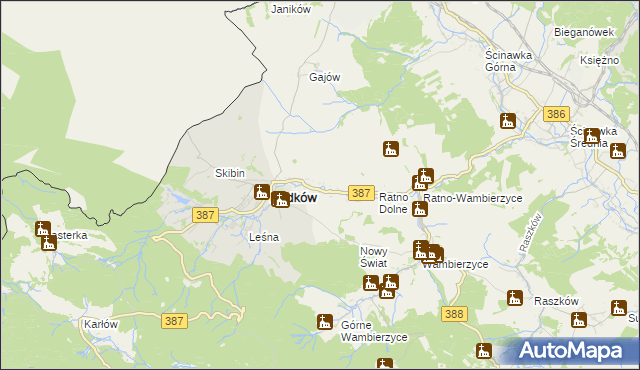 mapa Ratno Górne, Ratno Górne na mapie Targeo