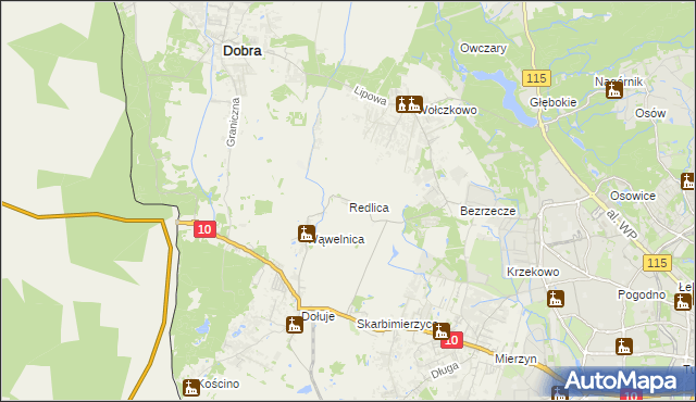 mapa Redlica, Redlica na mapie Targeo