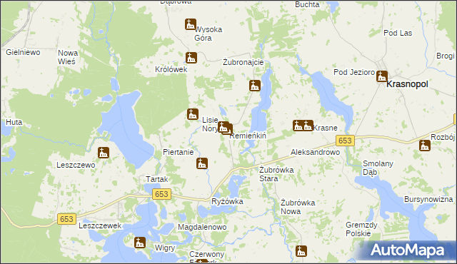 mapa Remieńkiń, Remieńkiń na mapie Targeo