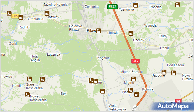 mapa Rogalec, Rogalec na mapie Targeo