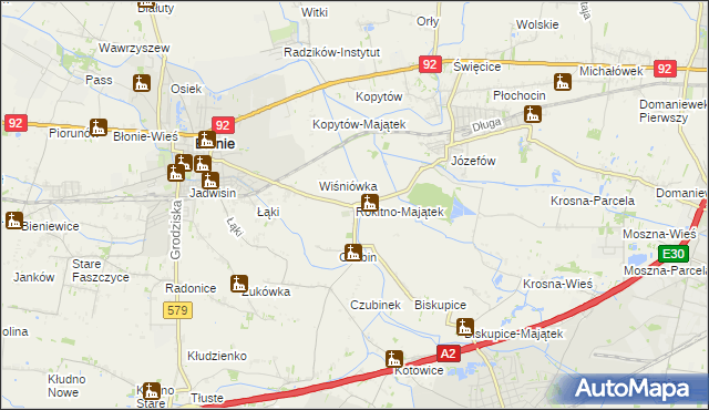 mapa Rokitno-Majątek, Rokitno-Majątek na mapie Targeo