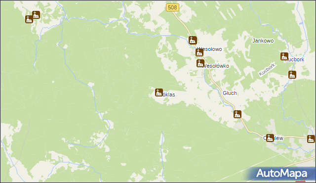 mapa Róklas, Róklas na mapie Targeo