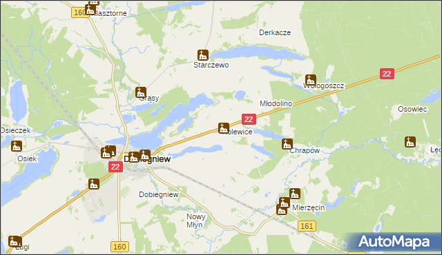 mapa Rolewice, Rolewice na mapie Targeo