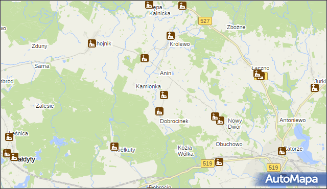 mapa Rolnowo, Rolnowo na mapie Targeo