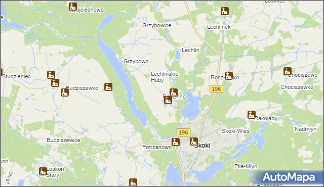 mapa Rościnno, Rościnno na mapie Targeo