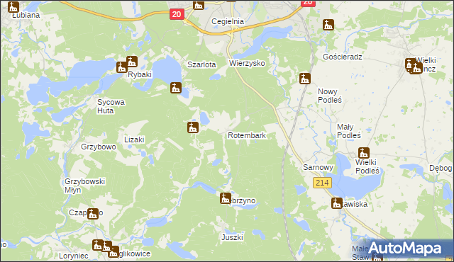 mapa Rotembark, Rotembark na mapie Targeo