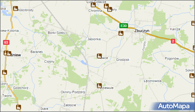 mapa Rówce, Rówce na mapie Targeo