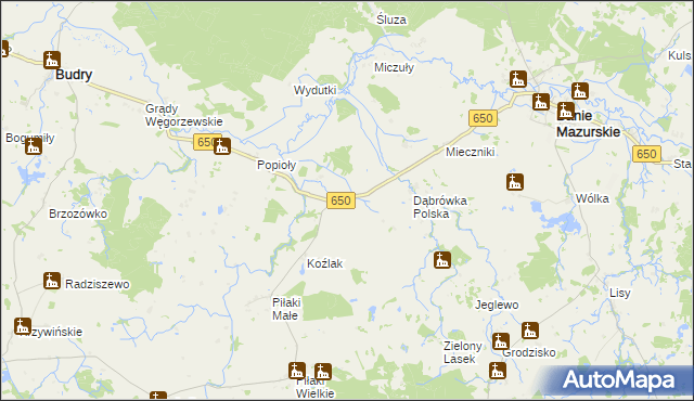 mapa Różanka-Dwór, Różanka-Dwór na mapie Targeo