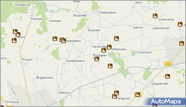 mapa Rozpętek, Rozpętek na mapie Targeo