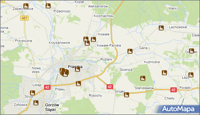 mapa Rozterk, Rozterk na mapie Targeo