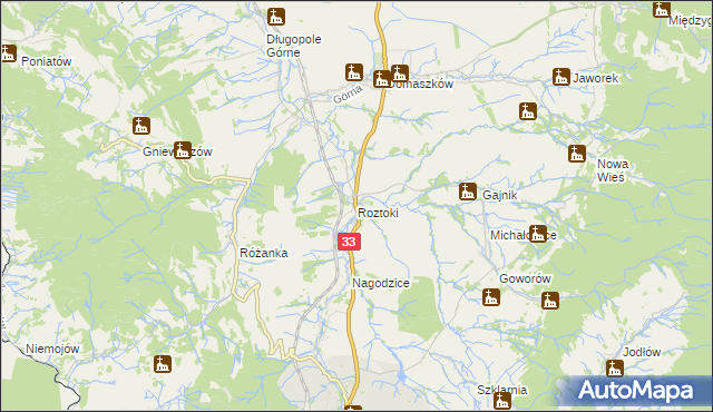 mapa Roztoki gmina Międzylesie, Roztoki gmina Międzylesie na mapie Targeo
