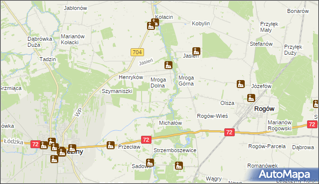 mapa Rozworzyn, Rozworzyn na mapie Targeo