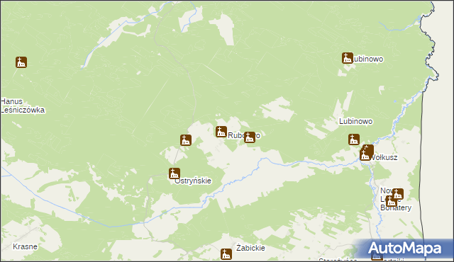 mapa Rubcowo, Rubcowo na mapie Targeo