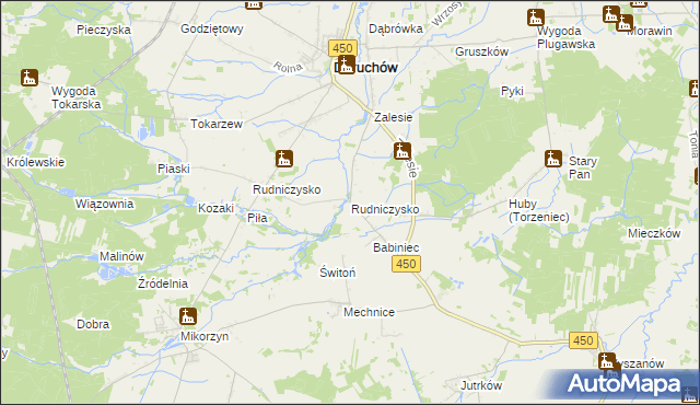 mapa Rudniczysko, Rudniczysko na mapie Targeo