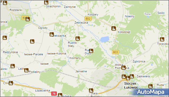 mapa Rudnik Duży, Rudnik Duży na mapie Targeo