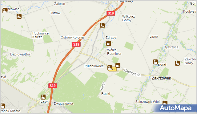 mapa Rudnik Szlachecki, Rudnik Szlachecki na mapie Targeo