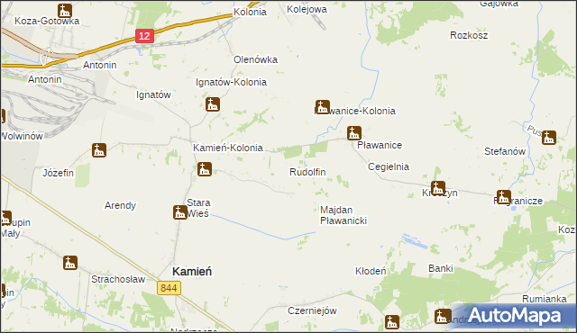 mapa Rudolfin, Rudolfin na mapie Targeo