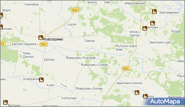 mapa Rumunki-Chwały, Rumunki-Chwały na mapie Targeo