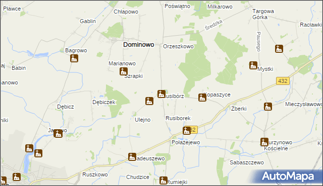 mapa Rusibórz, Rusibórz na mapie Targeo