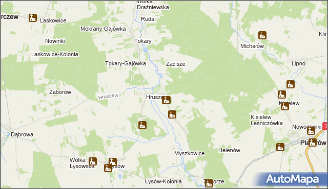 mapa Rusków, Rusków na mapie Targeo