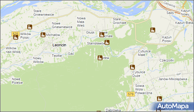 mapa Rybitew, Rybitew na mapie Targeo