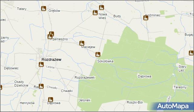 mapa Ryczków, Ryczków na mapie Targeo