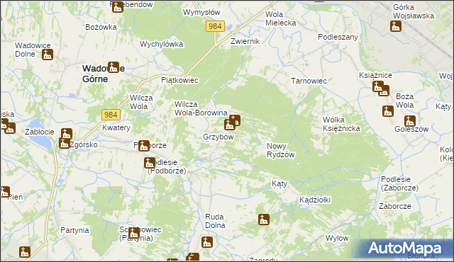 mapa Rydzów, Rydzów na mapie Targeo