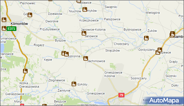 mapa Ryłowice, Ryłowice na mapie Targeo