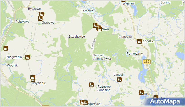 mapa Rynowo Leśniczówka, Rynowo Leśniczówka na mapie Targeo