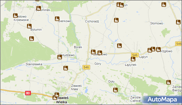 mapa Rzęczkowo, Rzęczkowo na mapie Targeo