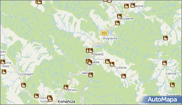 mapa Rzepedź, Rzepedź na mapie Targeo