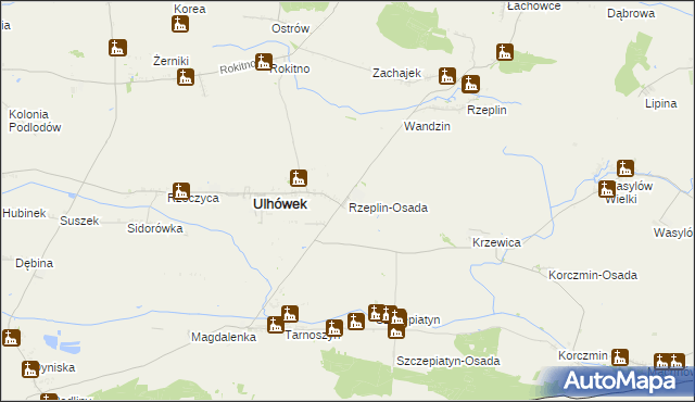 mapa Rzeplin-Osada, Rzeplin-Osada na mapie Targeo