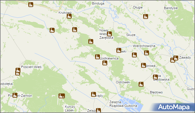 mapa Rzodkiewnica, Rzodkiewnica na mapie Targeo