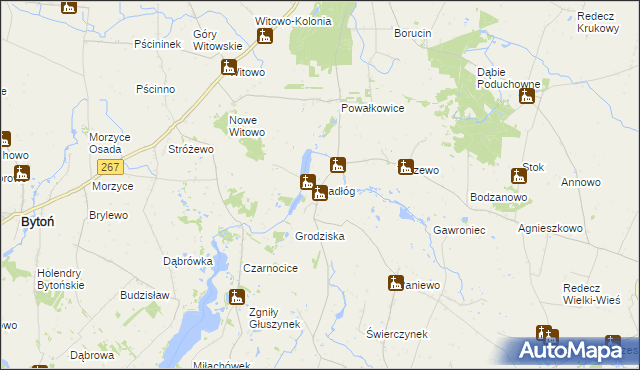 mapa Sadłóg, Sadłóg na mapie Targeo