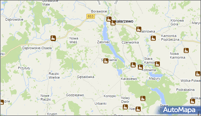 mapa Sadłowina, Sadłowina na mapie Targeo