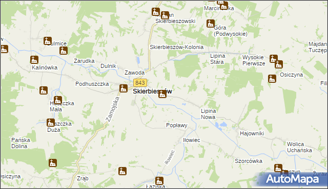 mapa Sady gmina Skierbieszów, Sady gmina Skierbieszów na mapie Targeo