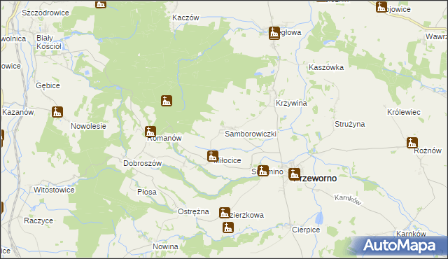 mapa Samborowiczki, Samborowiczki na mapie Targeo