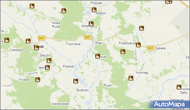 mapa Samule, Samule na mapie Targeo