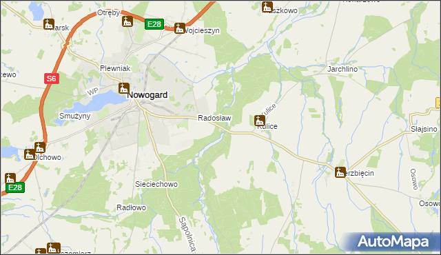 mapa Sąpole, Sąpole na mapie Targeo