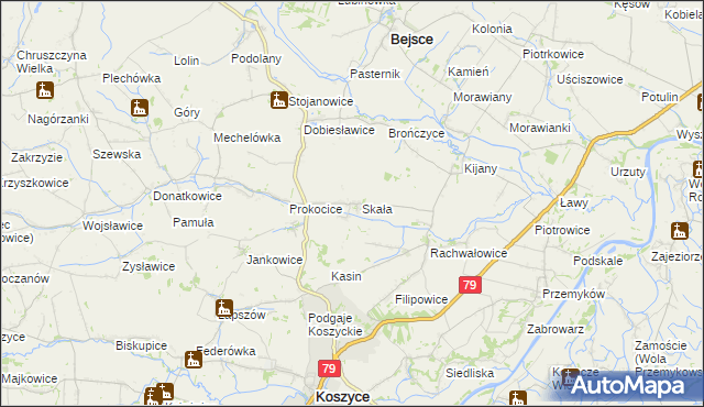 mapa Sędziszowice, Sędziszowice na mapie Targeo