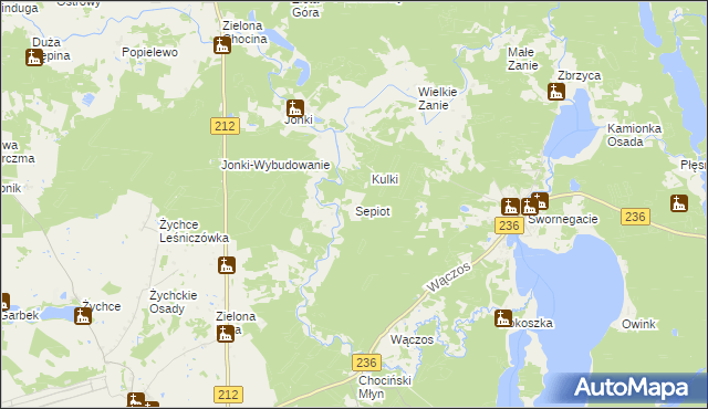 mapa Sepiot, Sepiot na mapie Targeo