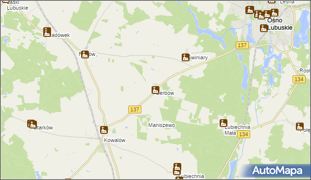 mapa Serbów, Serbów na mapie Targeo