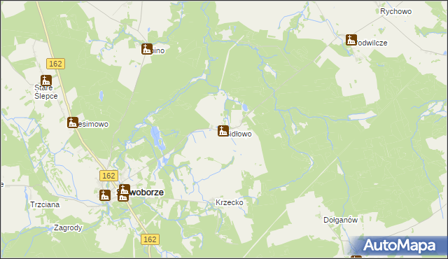 mapa Sidłowo, Sidłowo na mapie Targeo