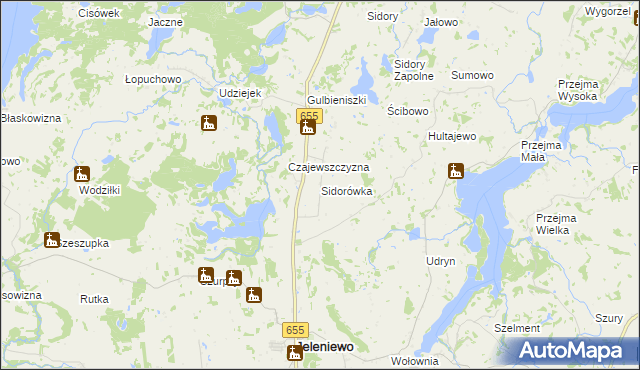 mapa Sidorówka, Sidorówka na mapie Targeo