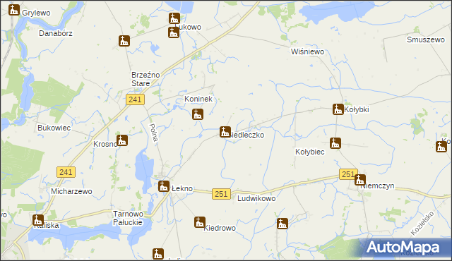 mapa Siedleczko, Siedleczko na mapie Targeo