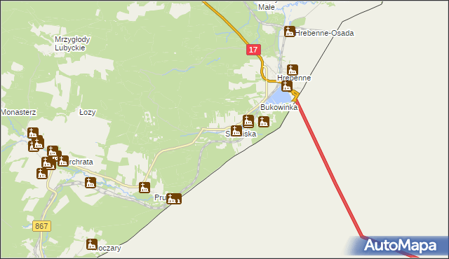 mapa Siedliska gmina Lubycza Królewska, Siedliska gmina Lubycza Królewska na mapie Targeo